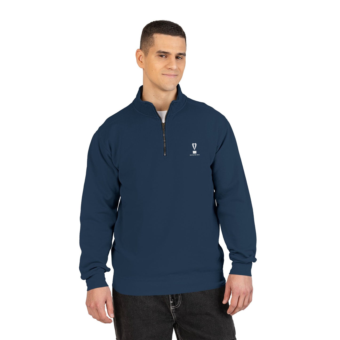Quarter-Zip Sweatshirt — The Rices Podcast Logo Pullover