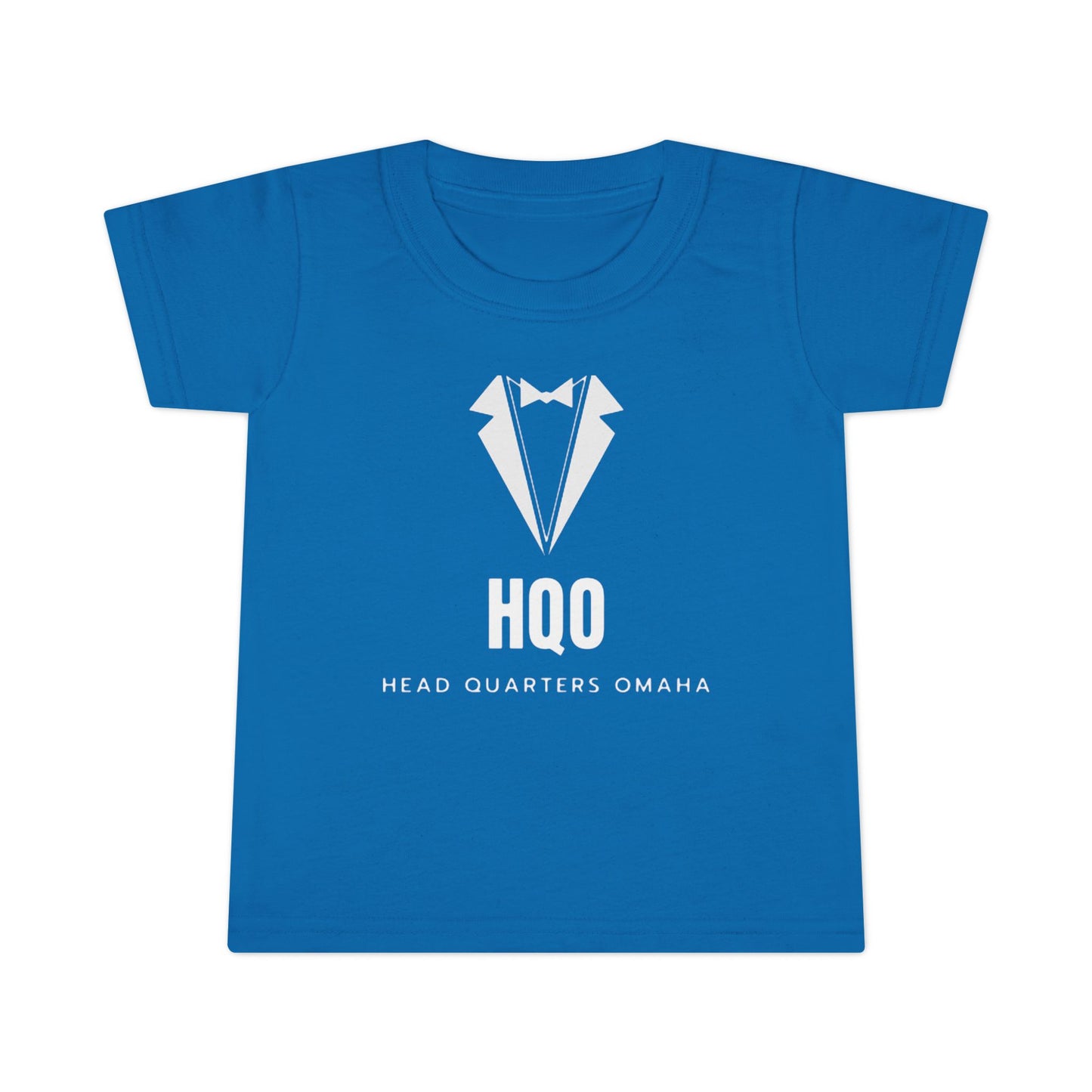 Toddler T‑Shirt — HQO Tuxedo Logo Baby Tee (Headquarters Omaha)