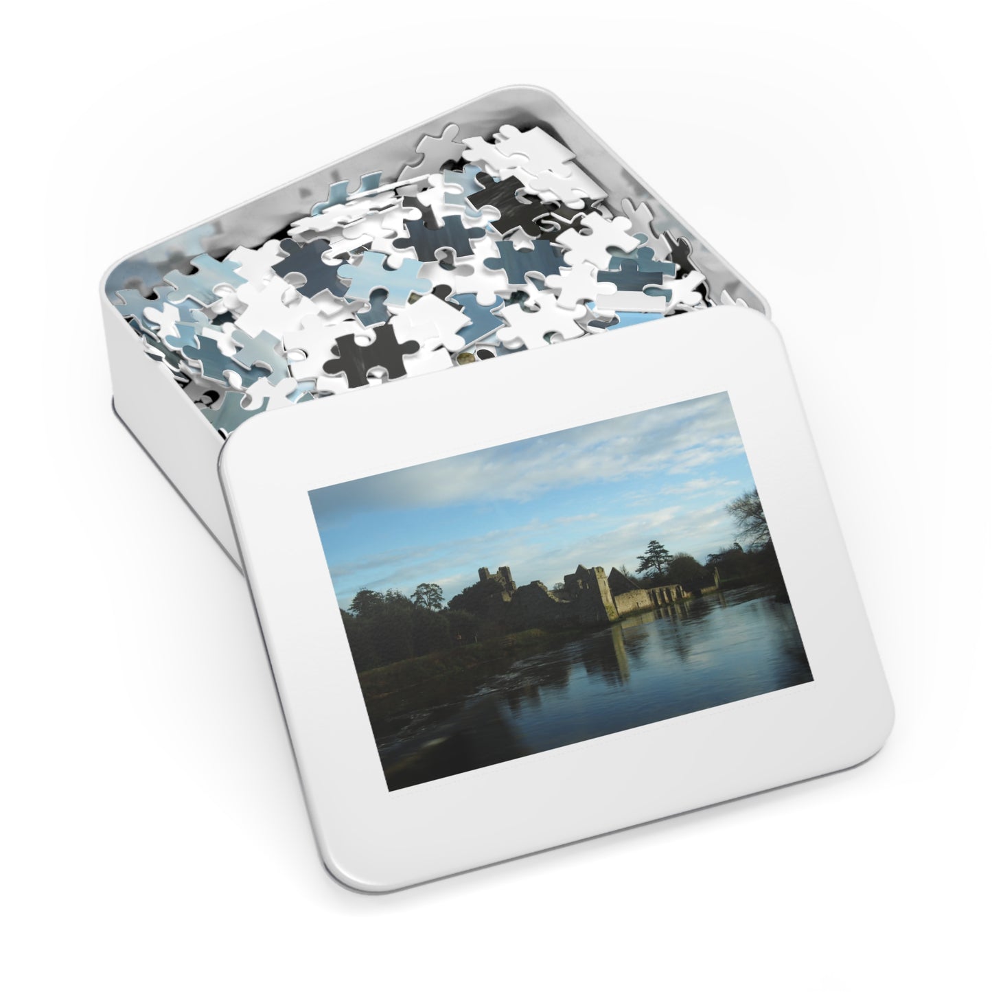 Jigsaw Puzzle with Tin