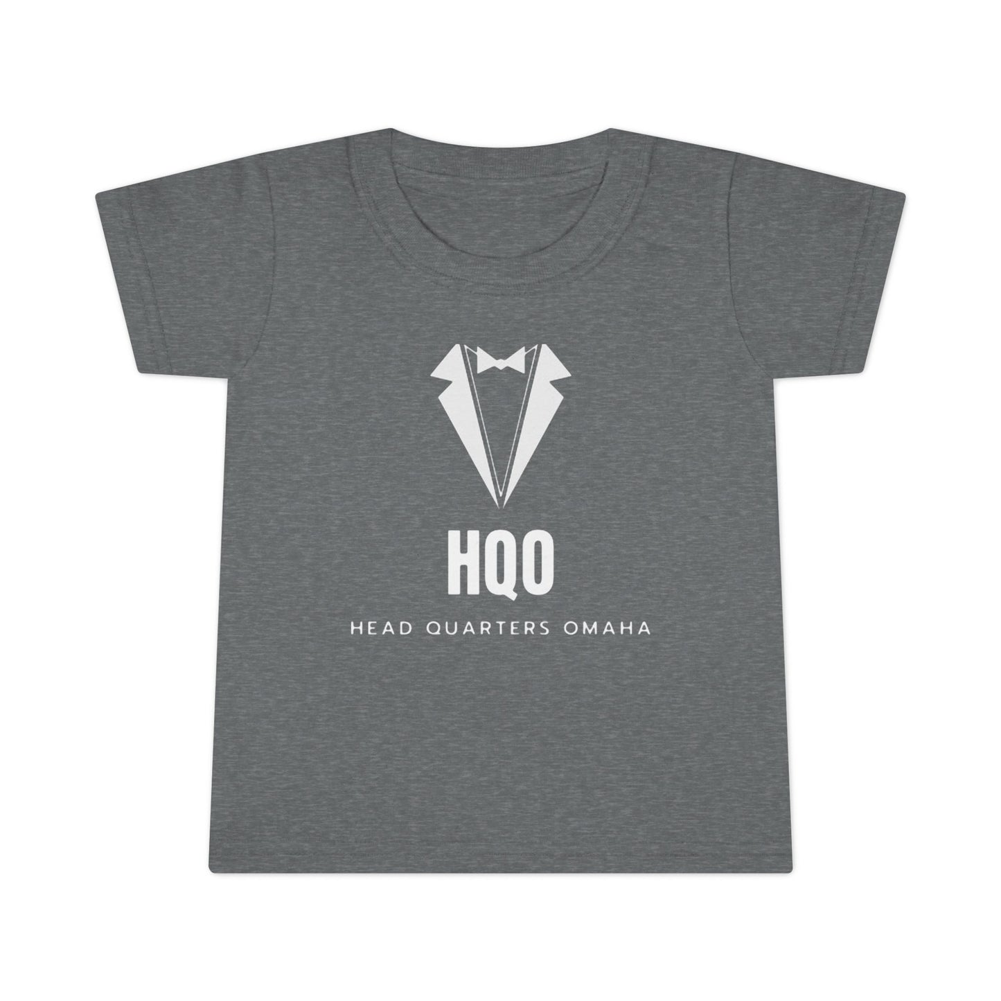 Toddler T‑Shirt — HQO Tuxedo Logo Baby Tee (Headquarters Omaha)