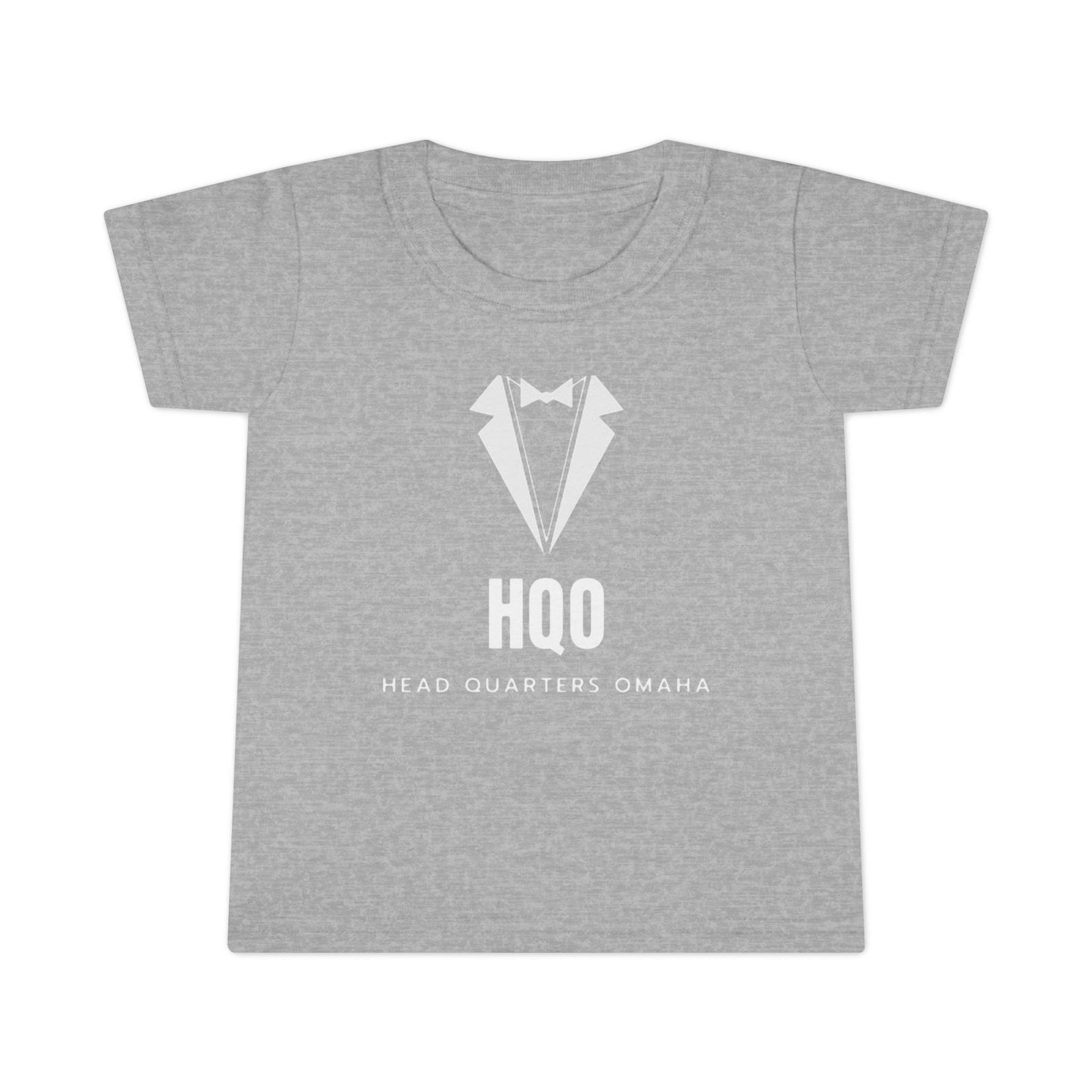 Toddler T‑Shirt — HQO Tuxedo Logo Baby Tee (Headquarters Omaha)
