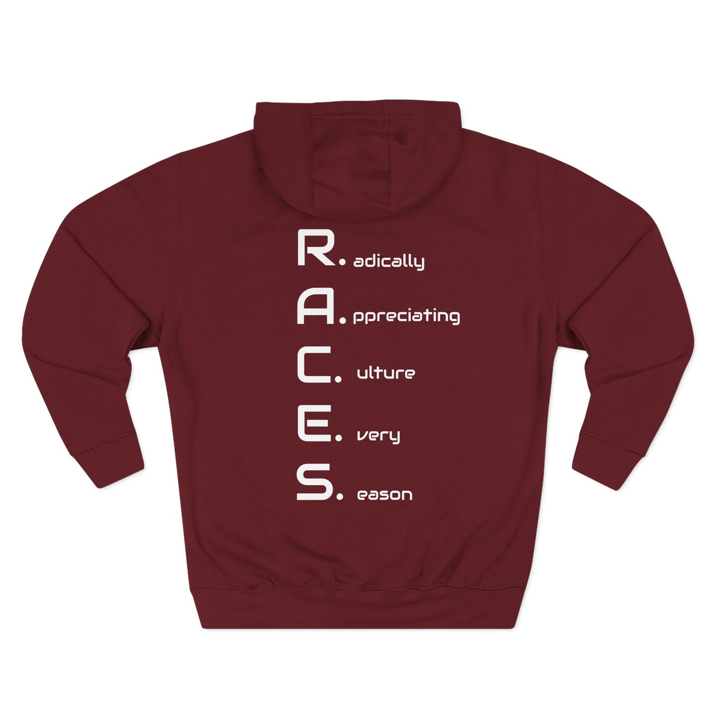 R.A.C.E.S. Podcast Hoodie — 'HQQ The Races Podcast' Fleece Pullover