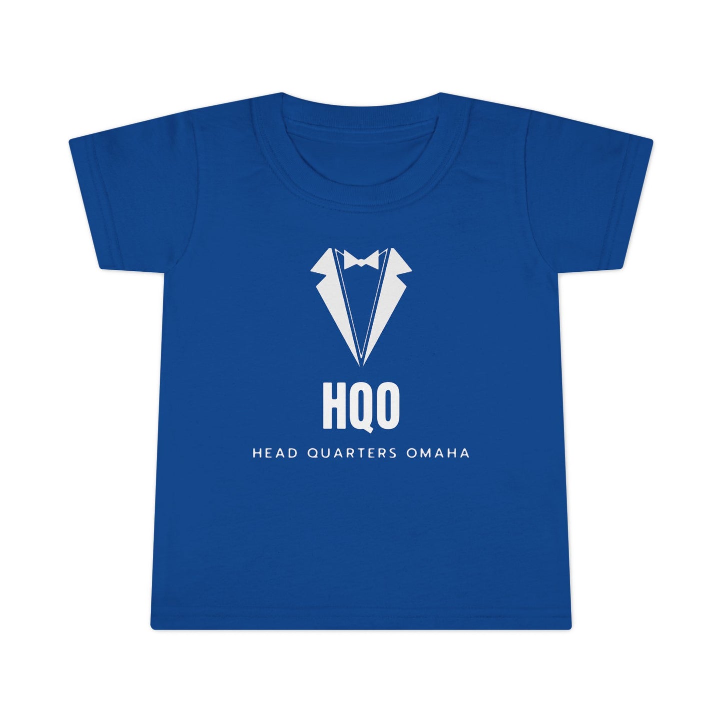 Toddler T‑Shirt — HQO Tuxedo Logo Baby Tee (Headquarters Omaha)