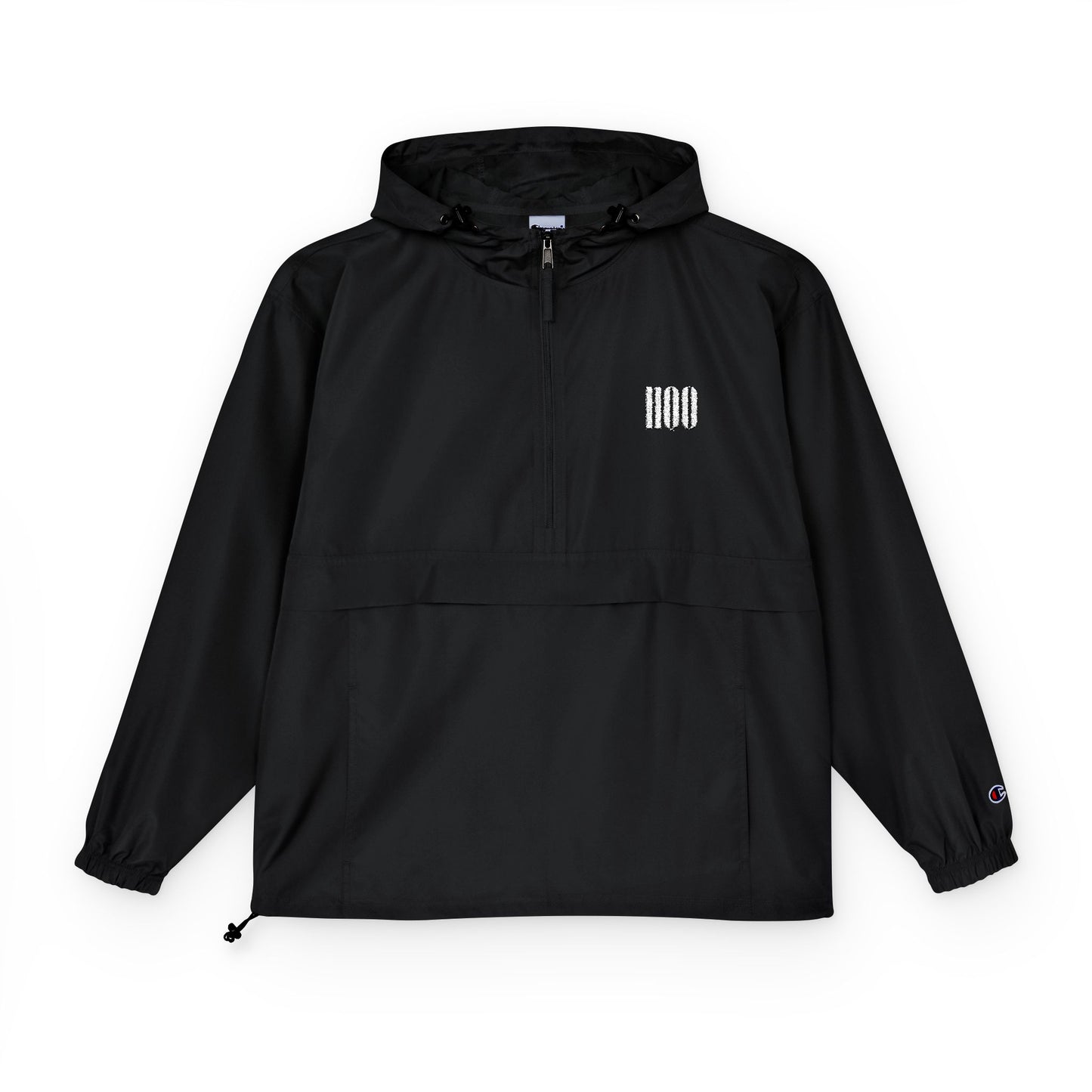 HOQ: Packable Anorak Jacket — Small White Lion Graphic