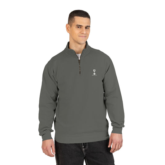 Quarter-Zip Sweatshirt — The Rices Podcast Logo Pullover