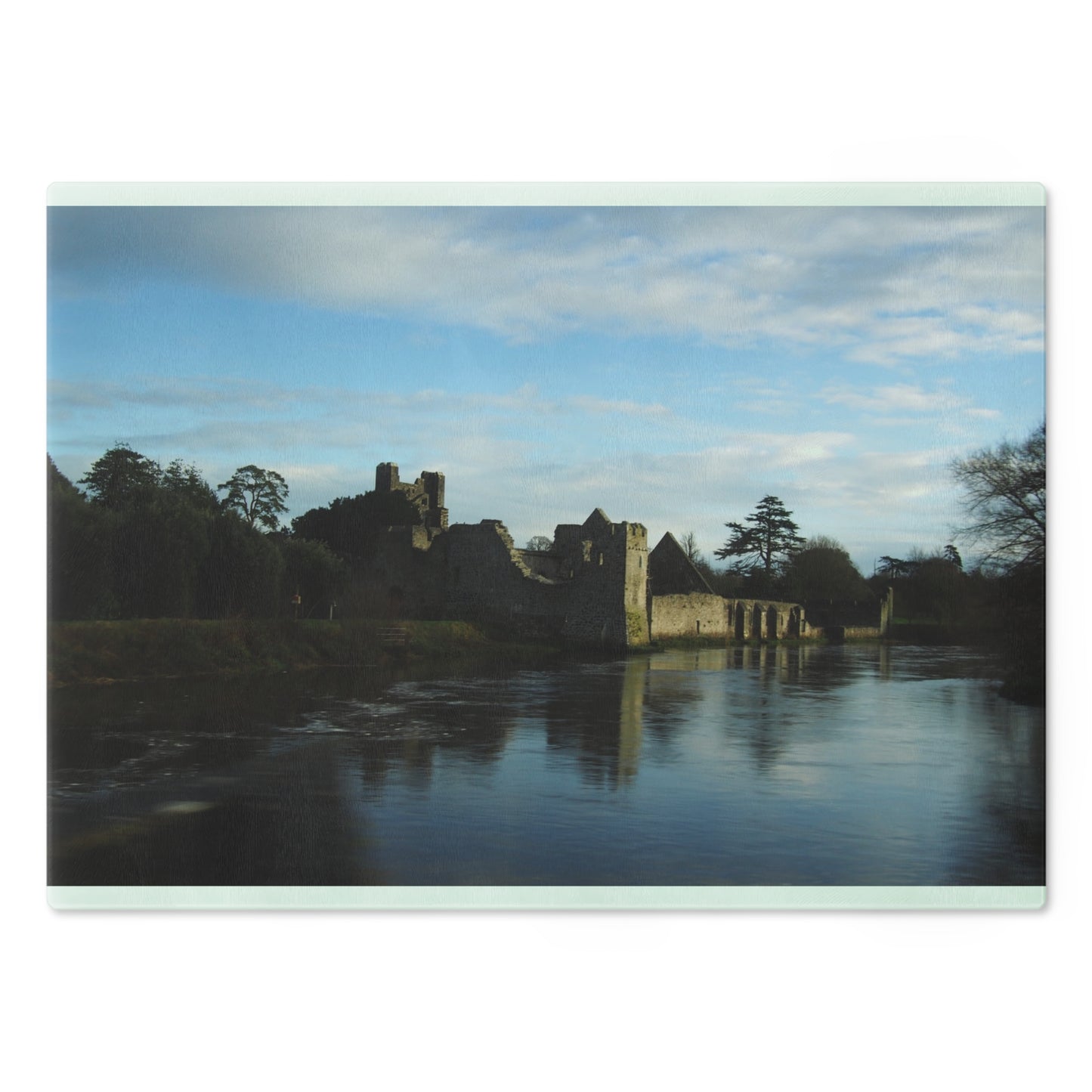 Irish River and Castle: Cutting Board