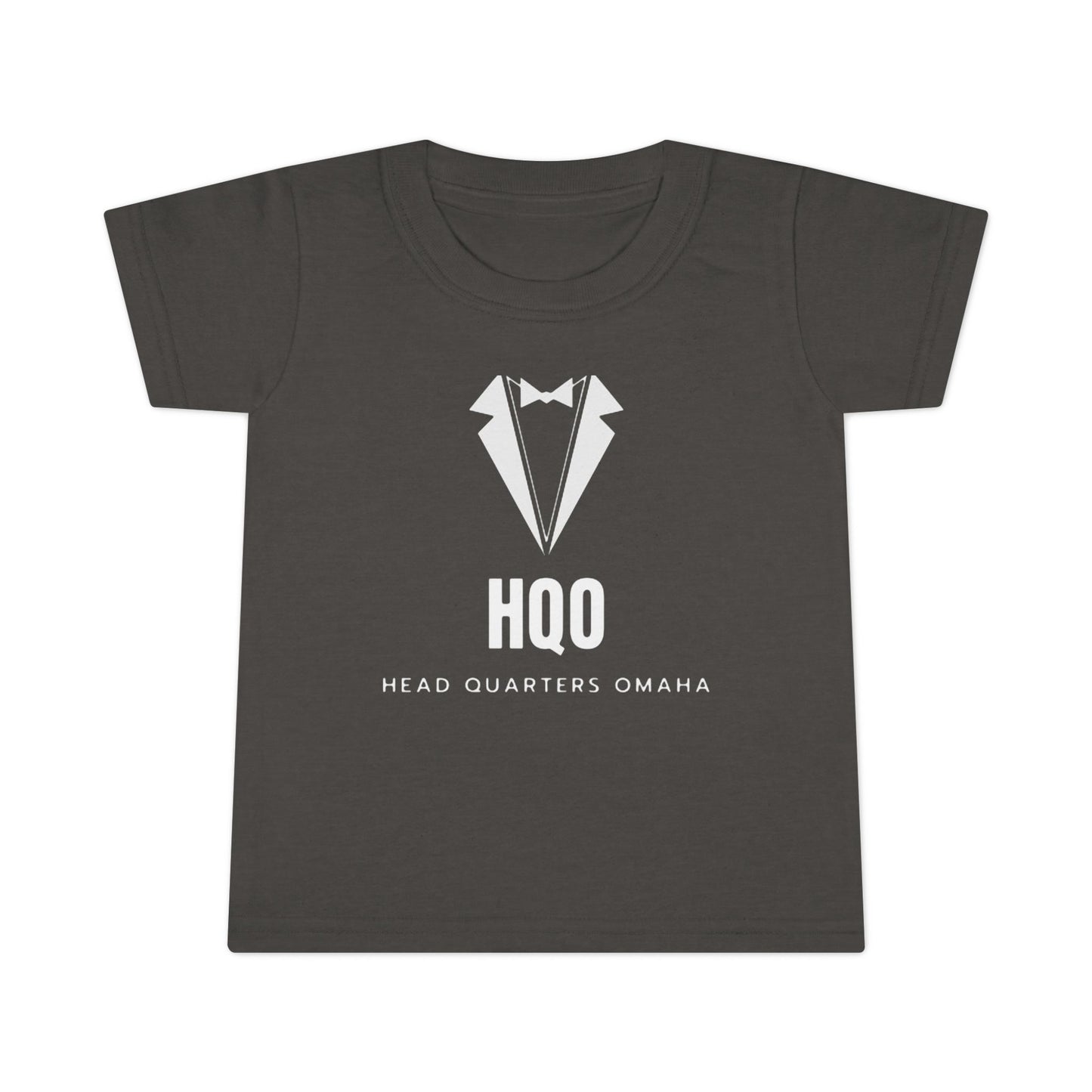 Toddler T‑Shirt — HQO Tuxedo Logo Baby Tee (Headquarters Omaha)