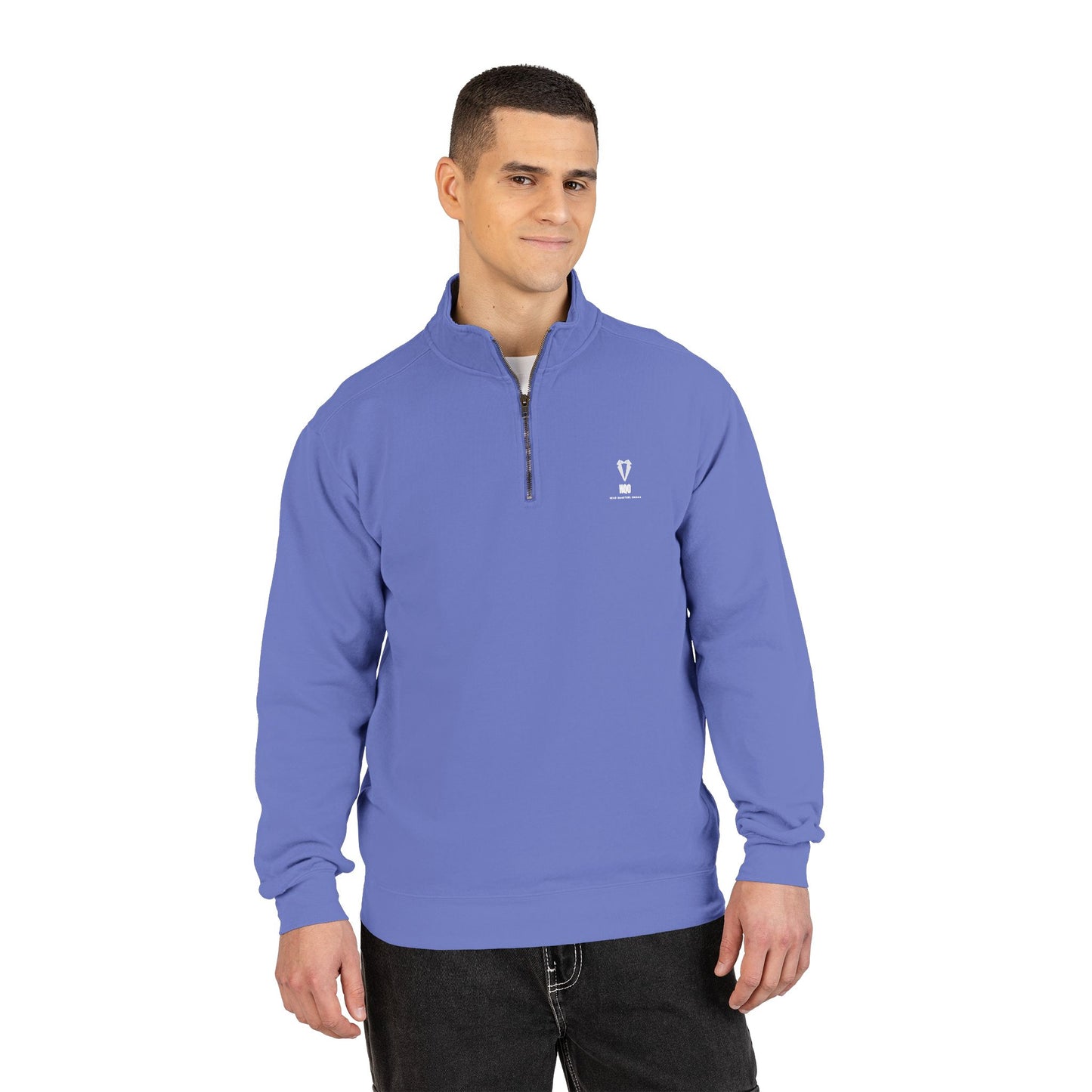 Quarter-Zip Sweatshirt — The Rices Podcast Logo Pullover