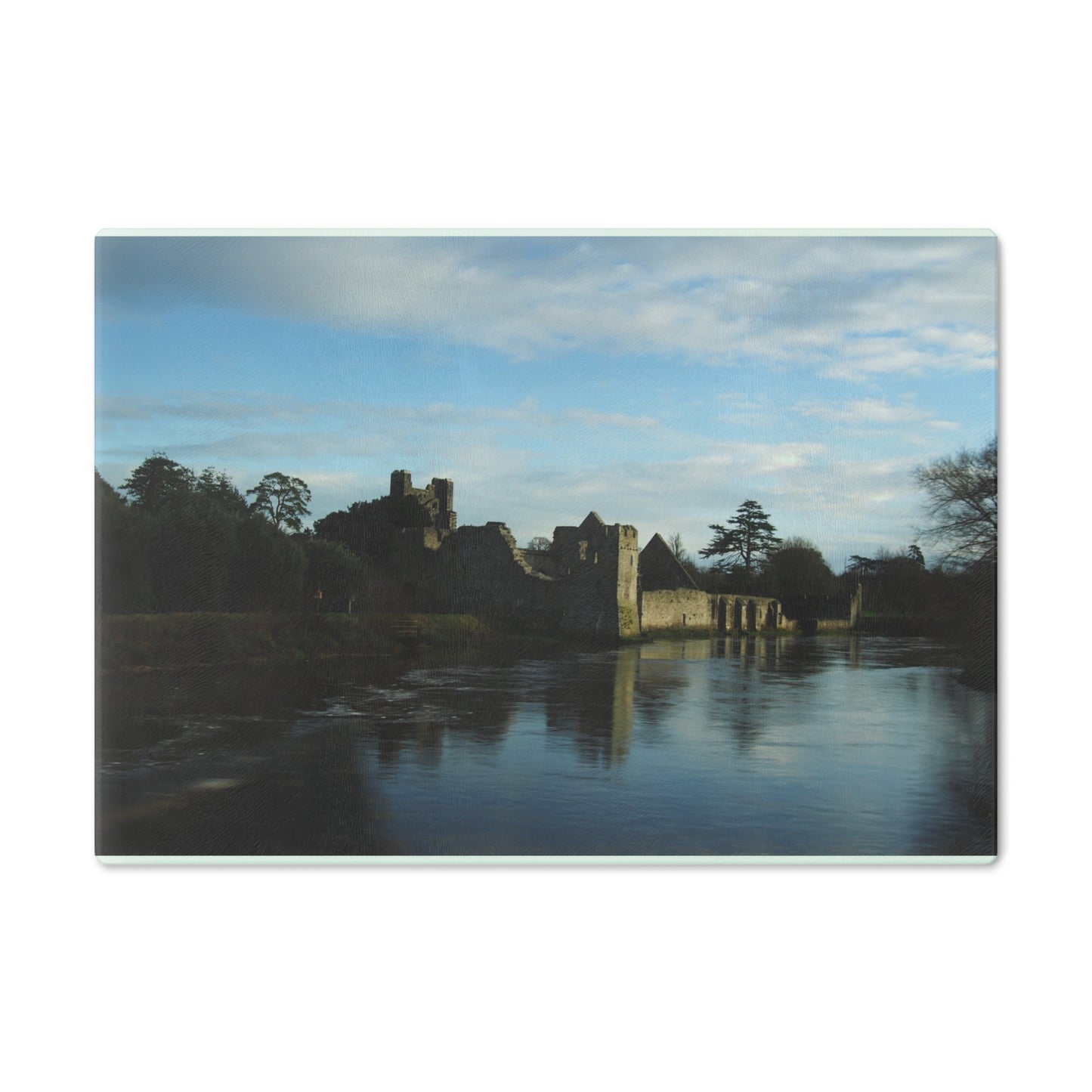 Irish River and Castle: Cutting Board