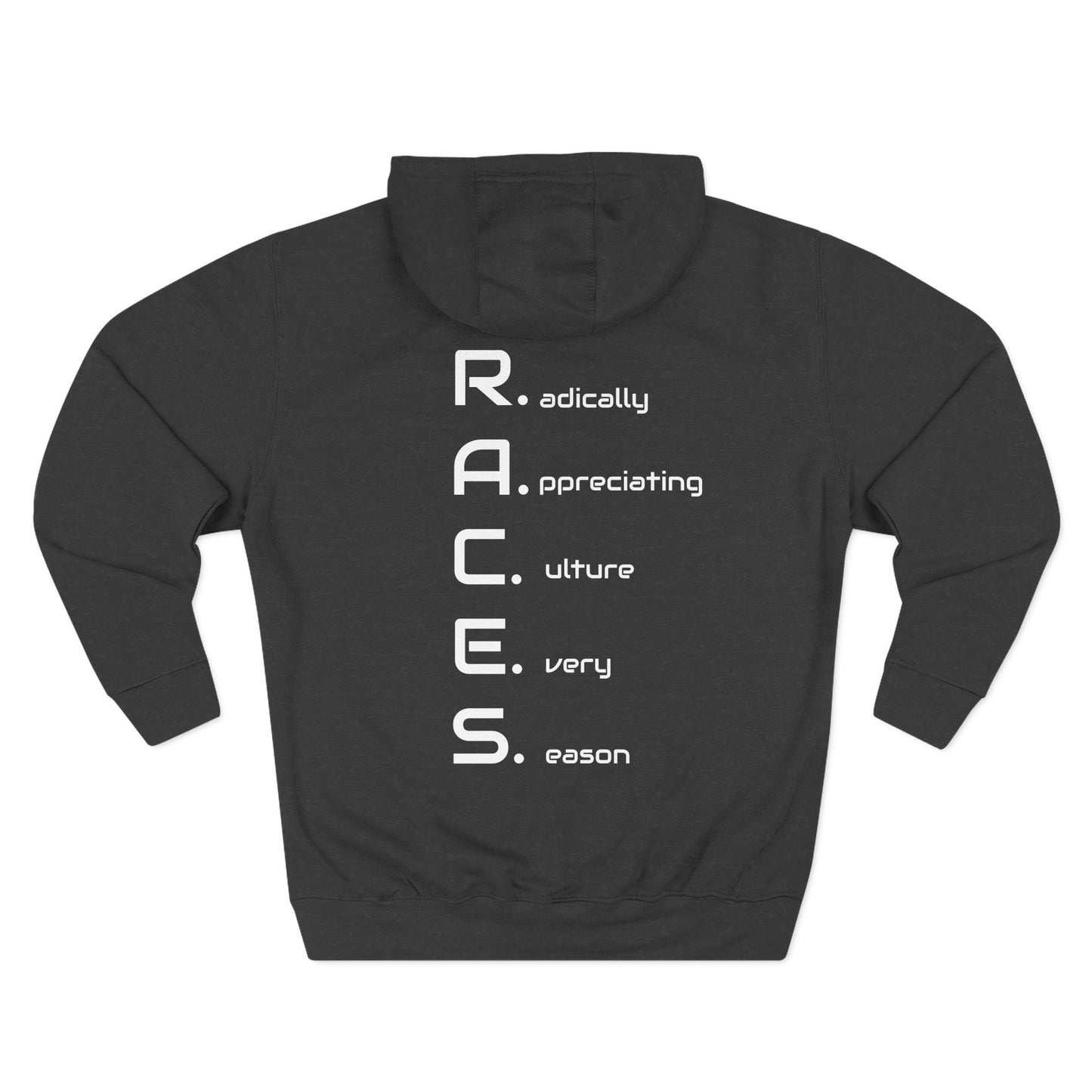 R.A.C.E.S. Podcast Hoodie — 'HQQ The Races Podcast' Fleece Pullover