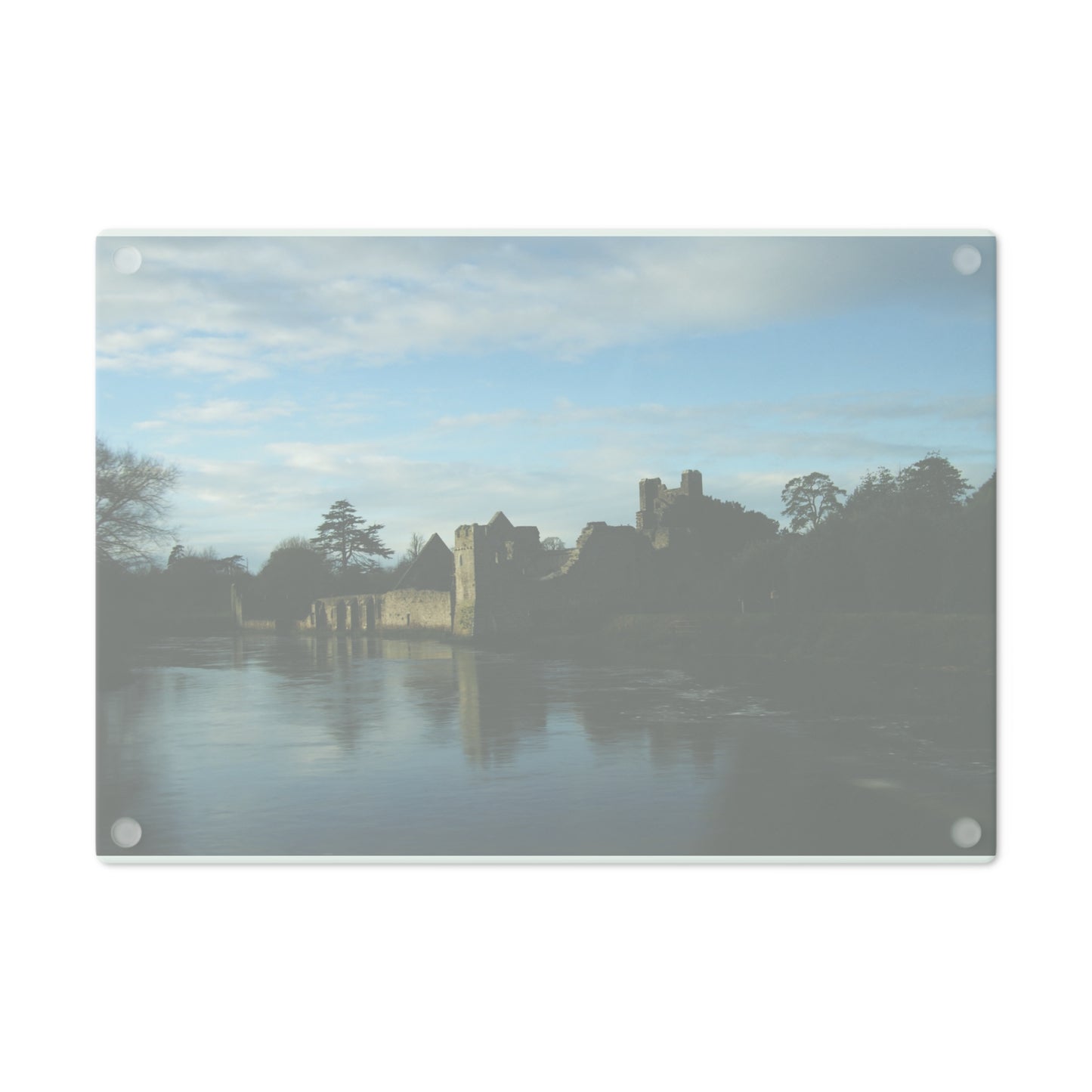 Irish River and Castle: Cutting Board